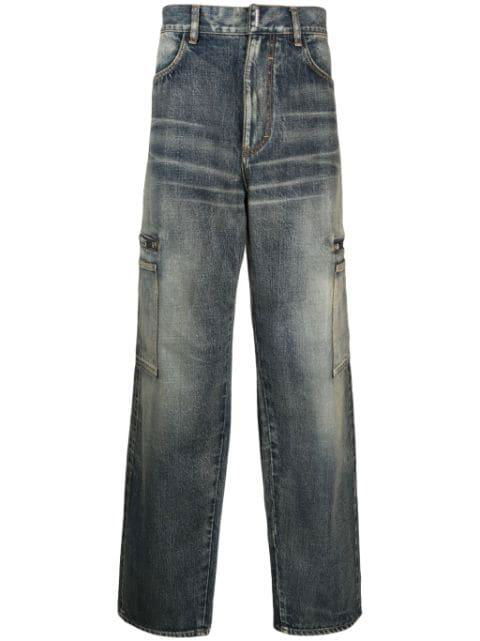 faded cargo jeans by GIVENCHY