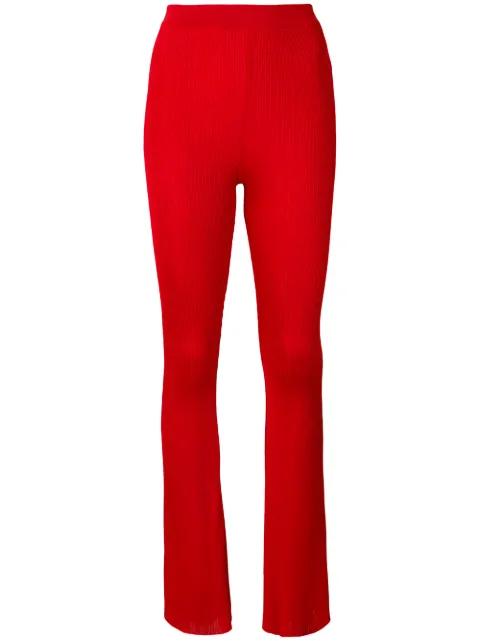 flared ribbed trousers by GIVENCHY