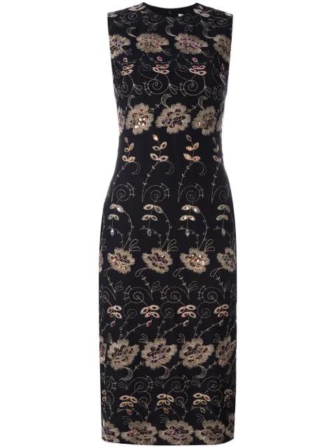 floral embroidered shift dress by GIVENCHY