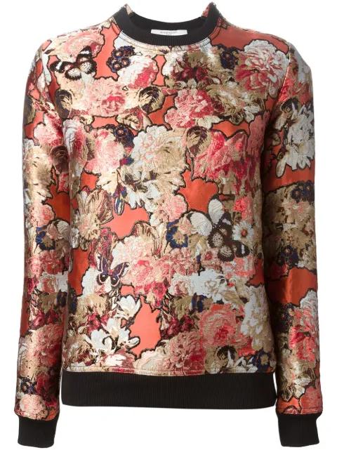 floral embroidered sweatshirt by GIVENCHY