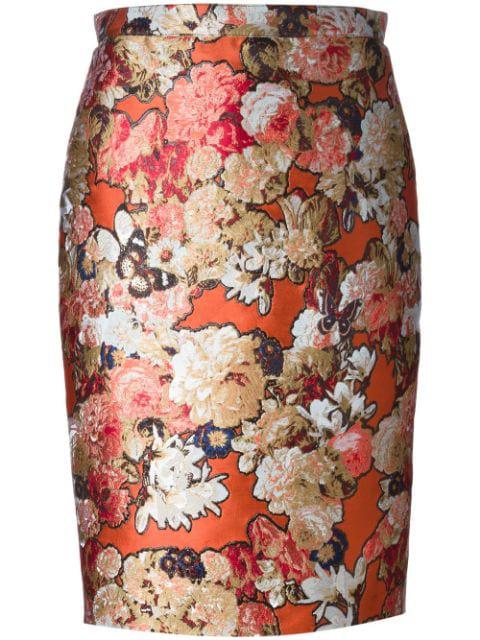 floral jacquard skirt by GIVENCHY