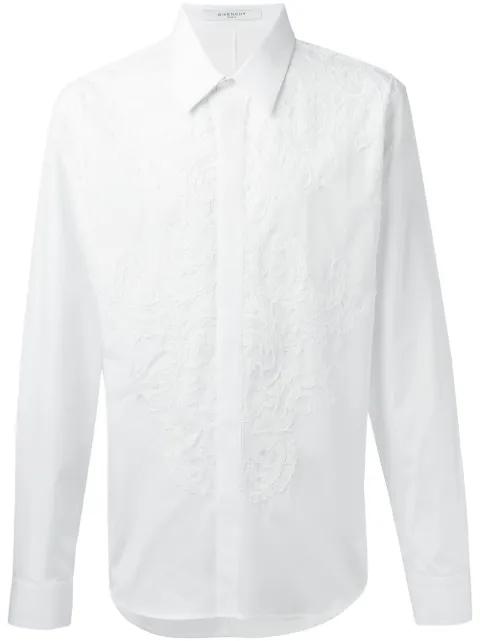 floral macramé shirt by GIVENCHY