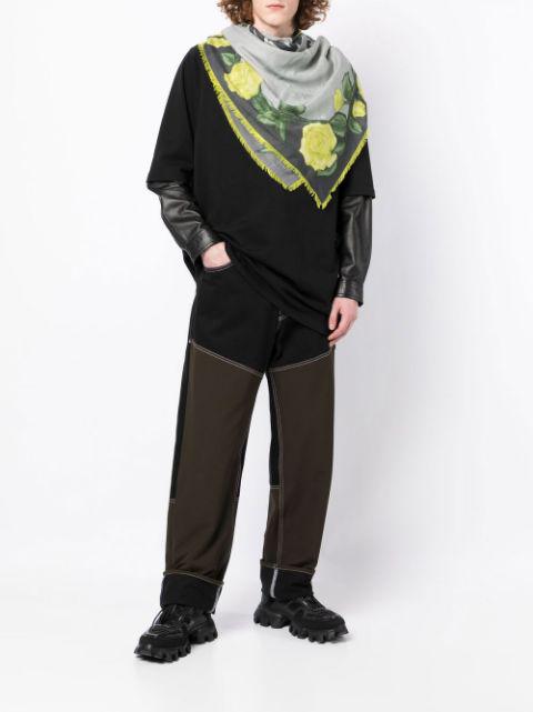 floral-print knitted scarf by GIVENCHY