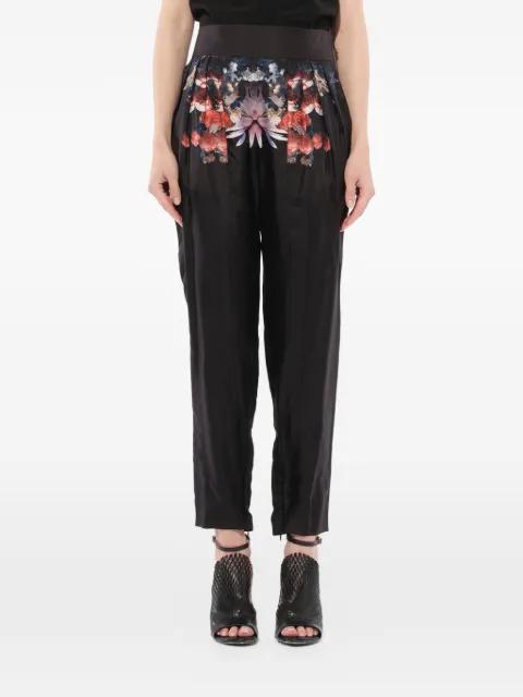 floral-print pleated trousers by GIVENCHY