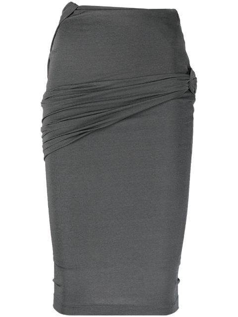 gathered-detail fitted skirt by GIVENCHY