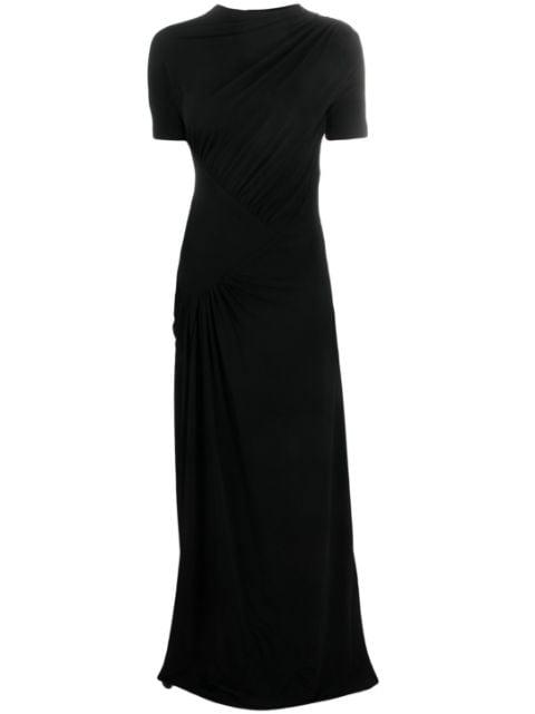 gathered short-sleeve maxi dress by GIVENCHY