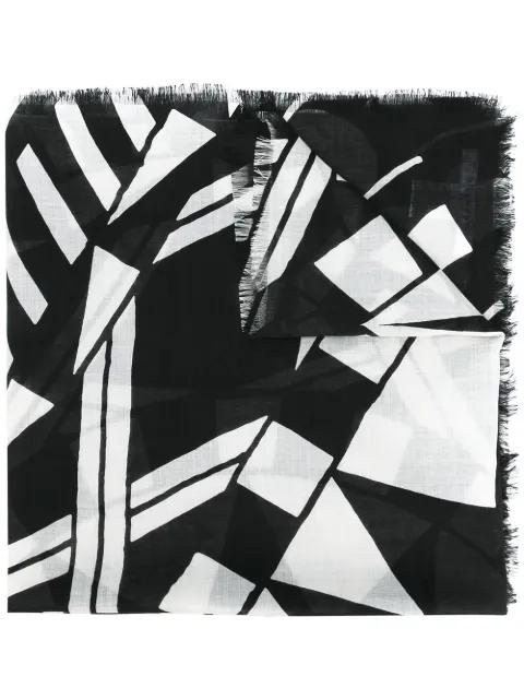 geometric pattern scarf by GIVENCHY