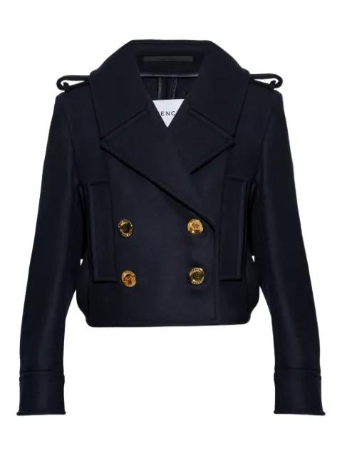 gold-tone button wool jacket by GIVENCHY