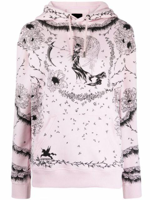 graphic-print long-sleeve hoodie by GIVENCHY