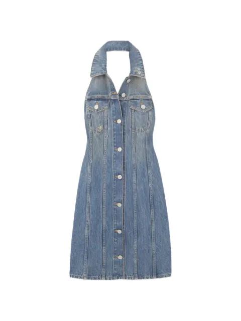 halterneck denim dress by GIVENCHY