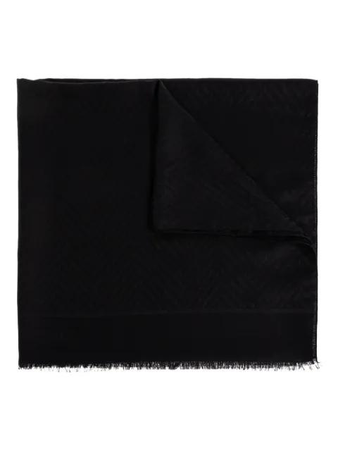 herringbone fringed scarf by GIVENCHY