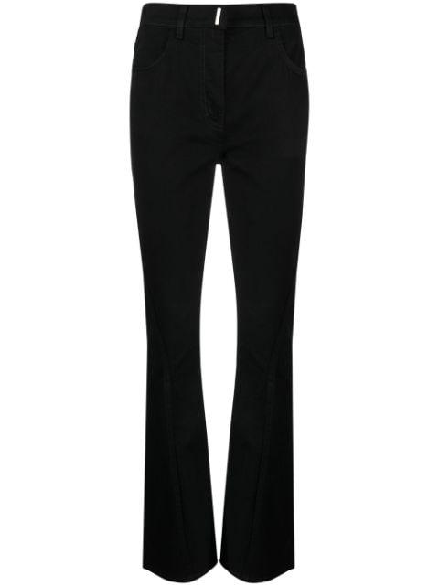 high-waisted flared jeans by GIVENCHY
