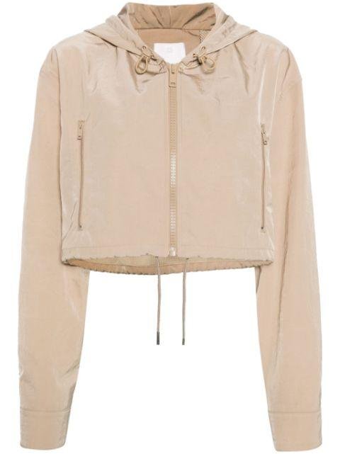 hoodied cropped jacket by GIVENCHY