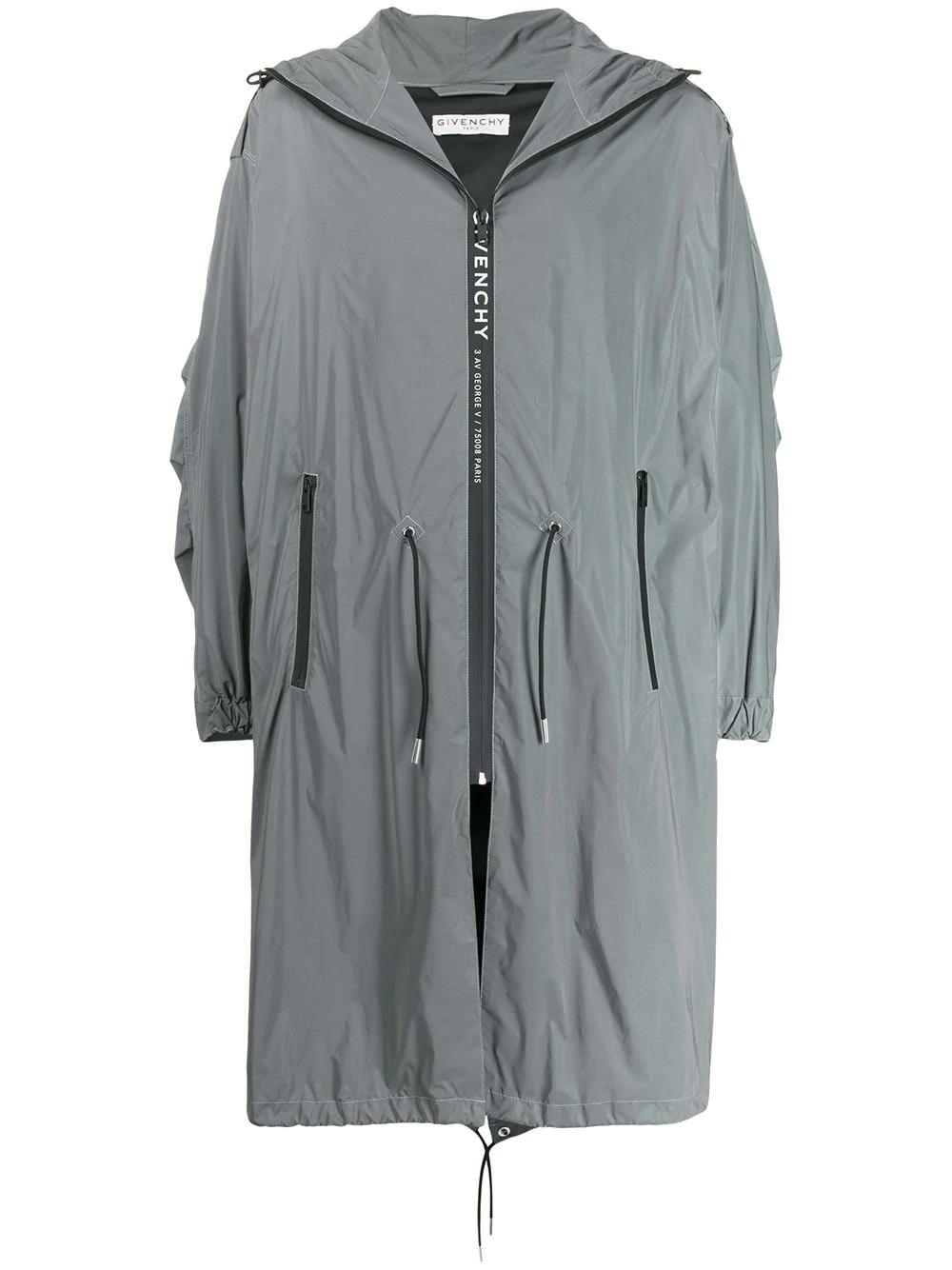 hoodied drawstring-waist parka by GIVENCHY