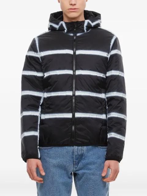 hoodied stripe-pattern jacket by GIVENCHY