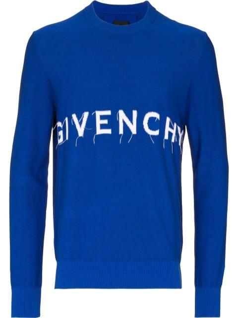 intarsia-knit logo jumper by GIVENCHY