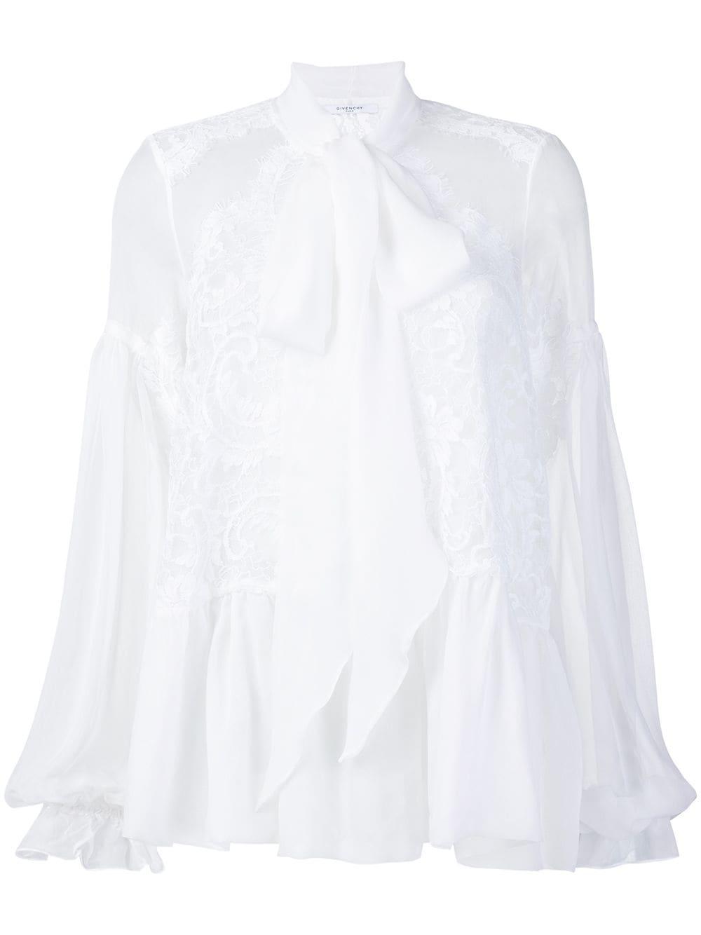lace-embroidered flared blouse by GIVENCHY