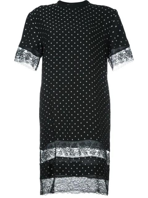 lace-panel T-shirt dress by GIVENCHY