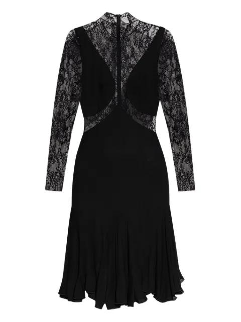 lace-panel midi dress by GIVENCHY