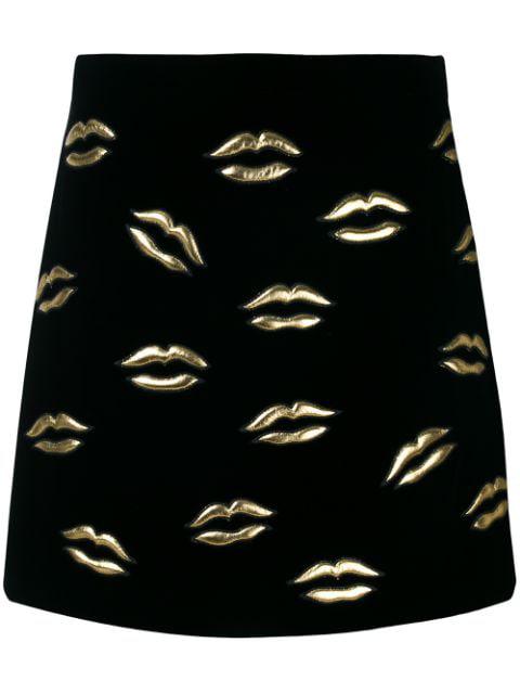 lip print mini A-line skirt by GIVENCHY