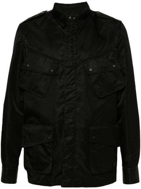 logo-appliqué shirt jacket by GIVENCHY