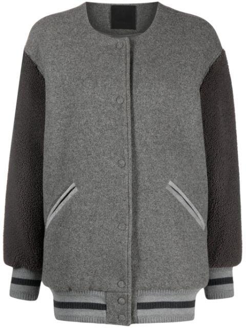 logo-appliqué wool bomber jacket by GIVENCHY