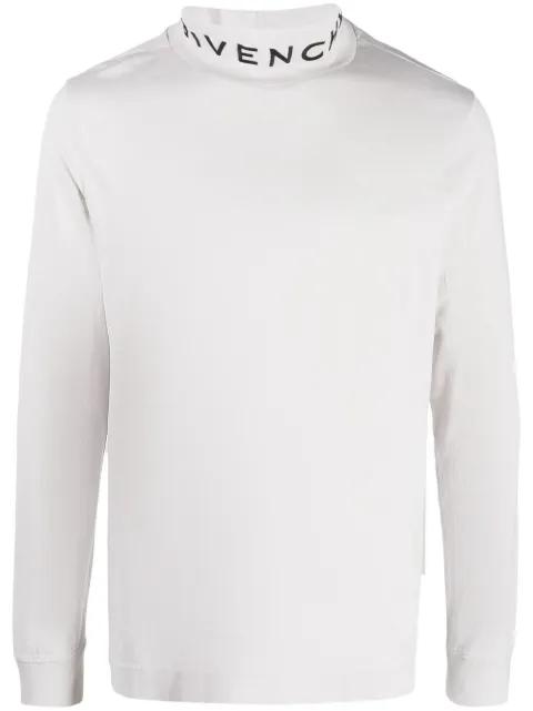 logo collar long-sleeved shirt by GIVENCHY