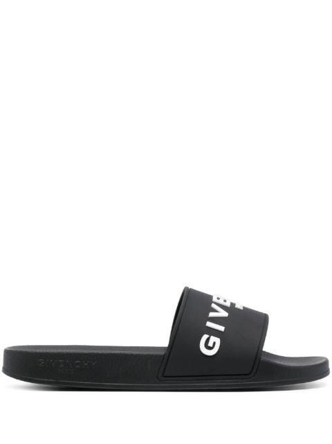 logo-debossed slides by GIVENCHY
