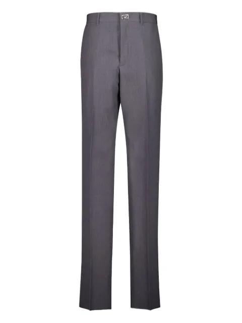logo-detail pleated trousers by GIVENCHY
