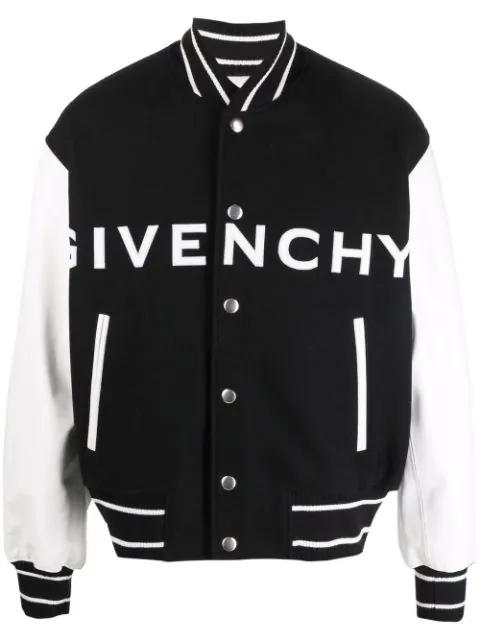 logo-emboosed bomber jacket by GIVENCHY