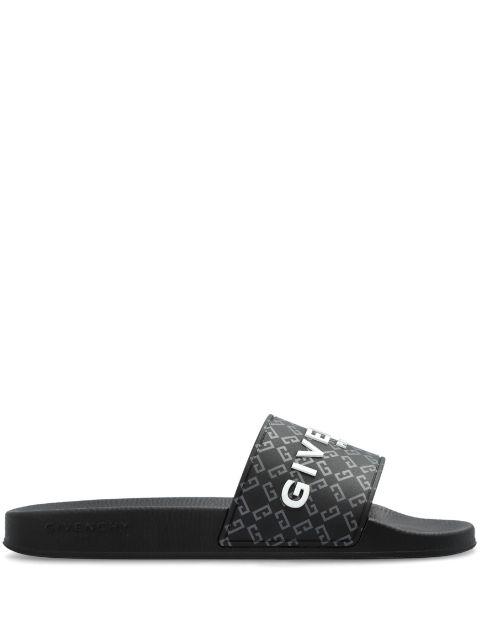 logo-embossed slides by GIVENCHY