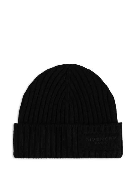 logo-embroidered beanie hat by GIVENCHY