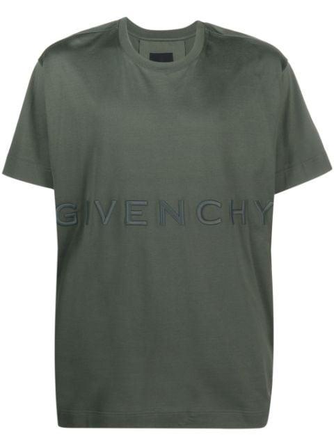 logo-embroidered cotton T-shirt by GIVENCHY