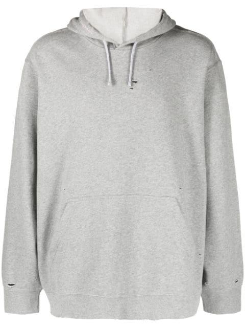 logo-embroidered cotton hoodie by GIVENCHY