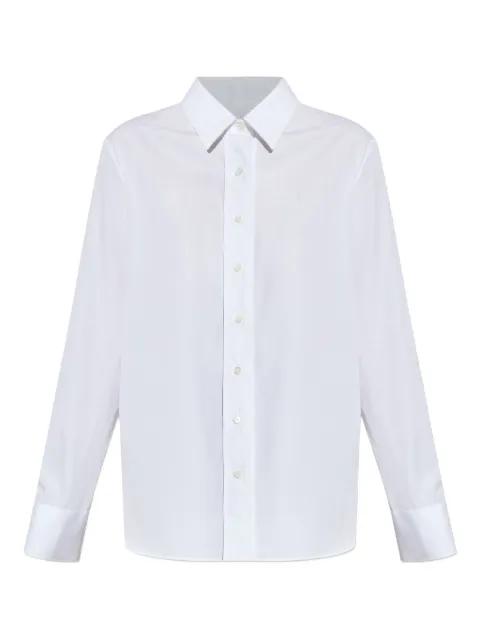 logo-embroidered cotton shirt by GIVENCHY