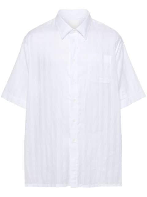 logo-embroidered cotton shirt by GIVENCHY