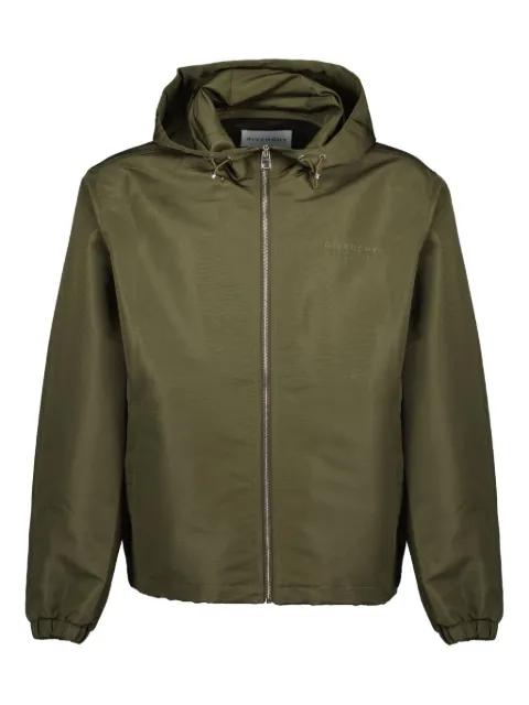 logo-embroidered hoodied windbreaker by GIVENCHY