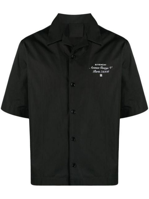 logo-embroidered short-sleeved shirt by GIVENCHY