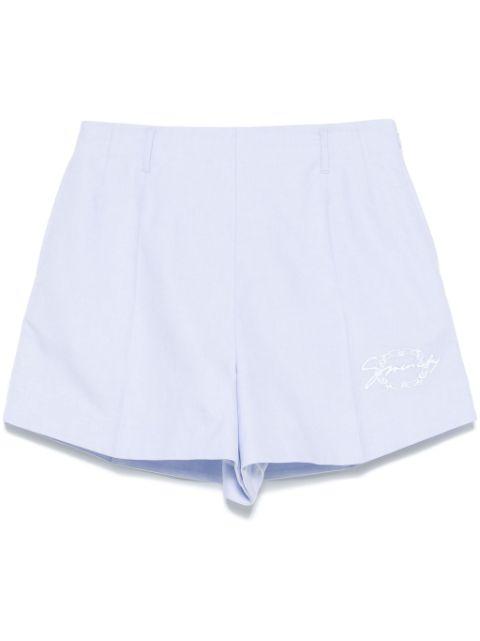logo-embroidered shorts by GIVENCHY