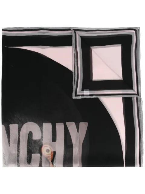 logo flamingo print scarf by GIVENCHY
