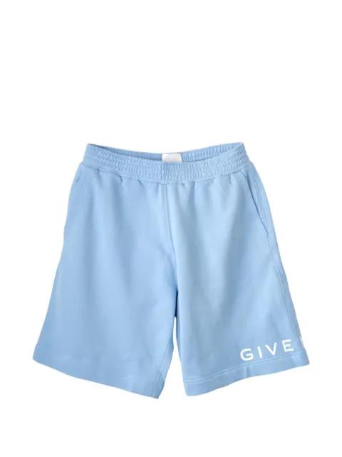 logo-print boxy shorts by GIVENCHY