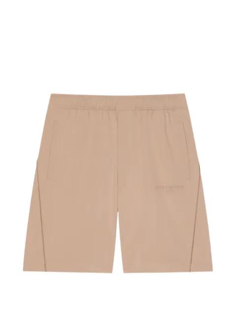 logo-print elasticated shorts by GIVENCHY