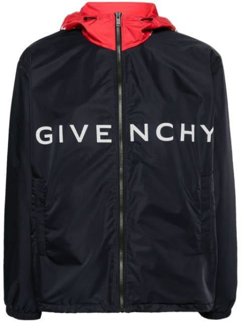 logo-print hoodied jacket by GIVENCHY