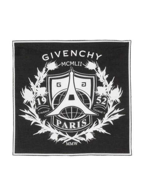 logo-print neck scarf by GIVENCHY