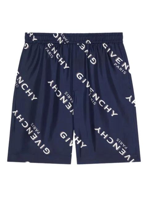 logo-print shorts by GIVENCHY