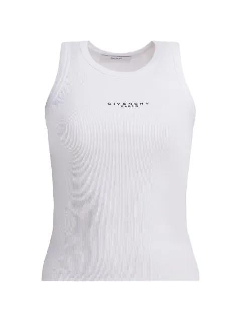 logo-print tank top by GIVENCHY