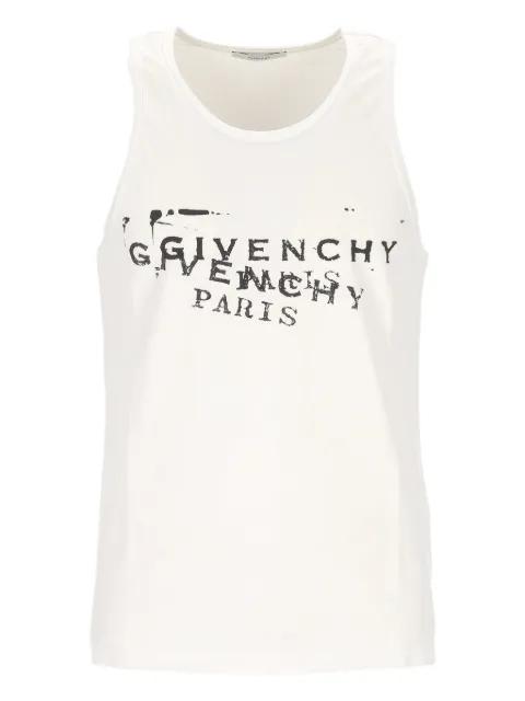 logo-print tank top by GIVENCHY