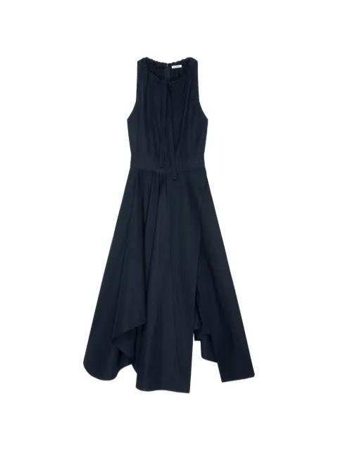 long asymmetric dress in poplin with bow by GIVENCHY