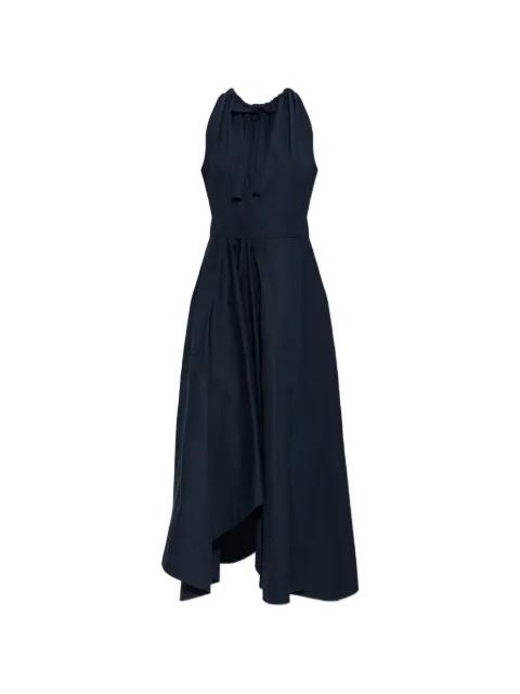 long asymmetric dress in poplin with bow by GIVENCHY