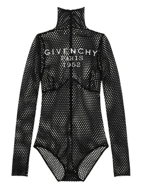 long-sleeve mesh-effect body by GIVENCHY